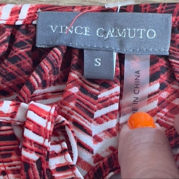 Vince Camuto Tie Round Neck Long Sleeve Top SMALL - Picture 11 of 12